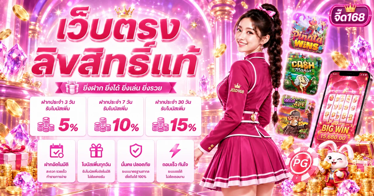 สล็อตออนไลน์ จี๊ด168 เกมยอดนิยมและค่าย PG Soft